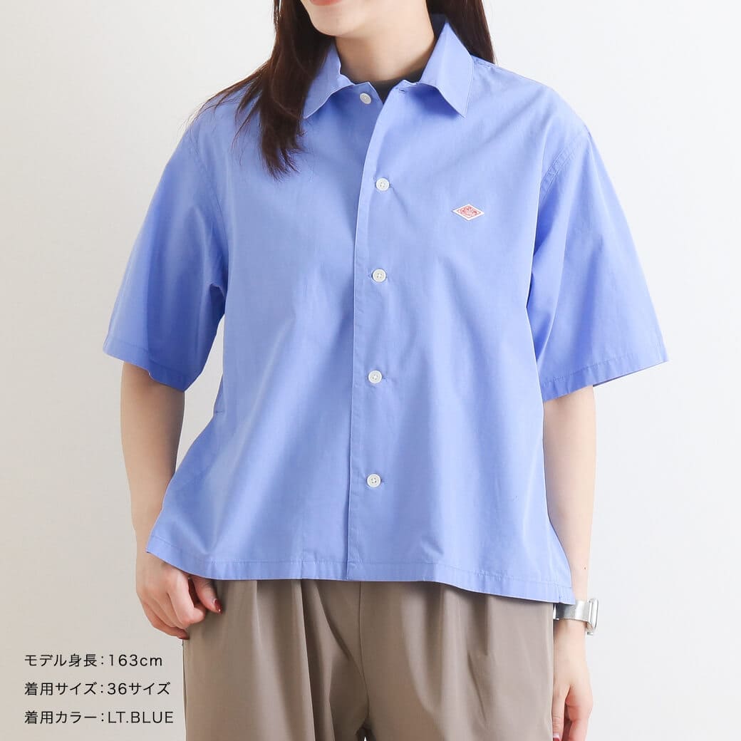 DANTON ダントン コットンポプリン ハーフスリーブシャツ｜BORN FREE