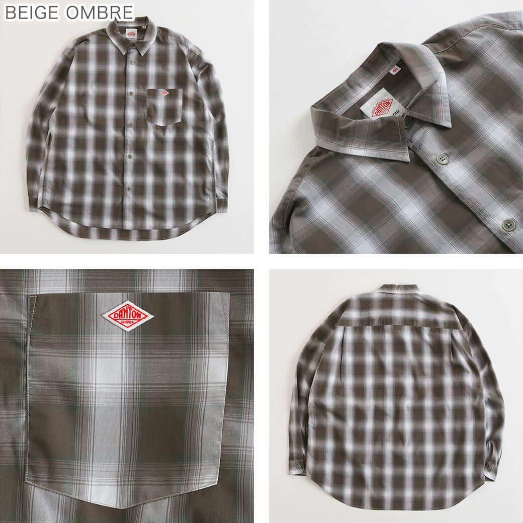 DANTON ダントン コットンワークシャツ　サイズ42 MEN'S WORK SHIRT（シャツ/ブラウス）｜DANTON（ダントン）の