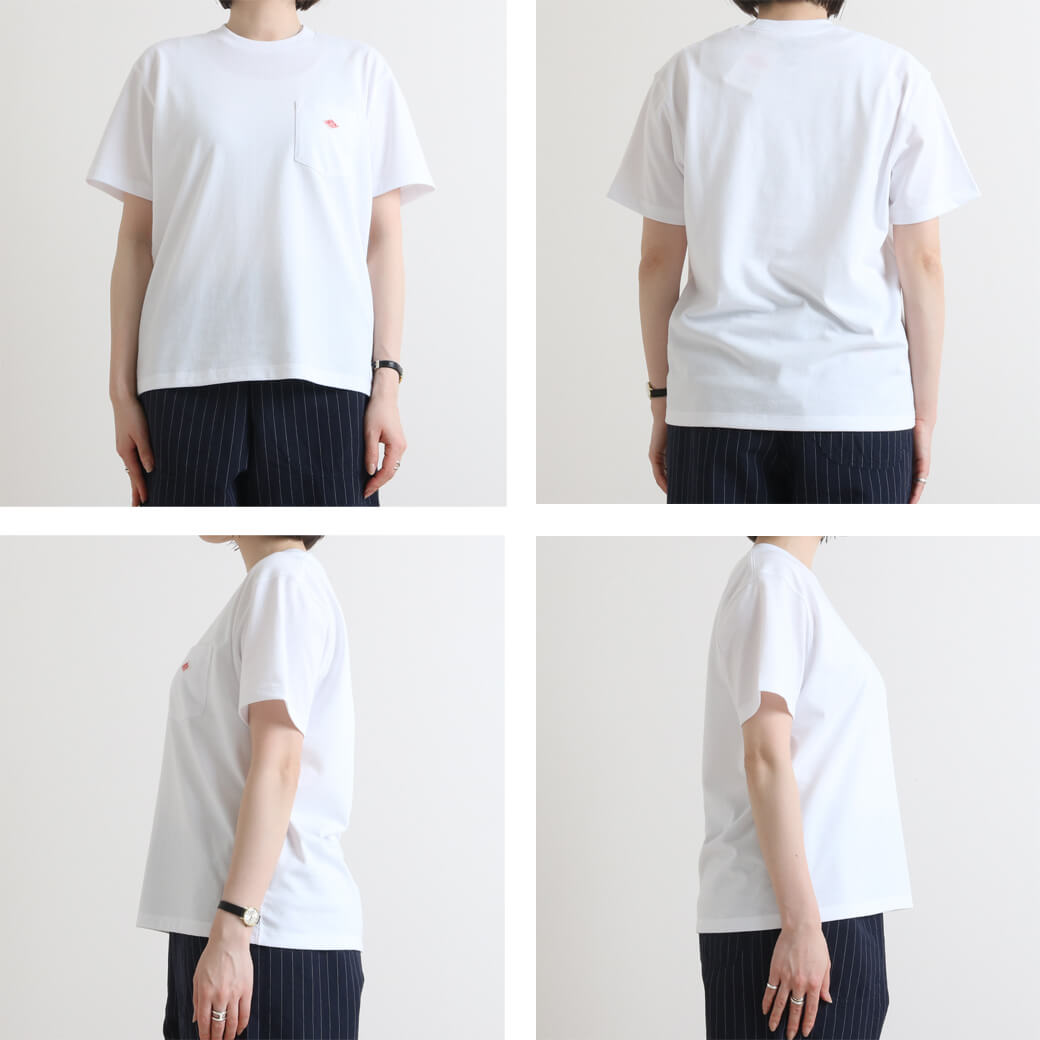 DANTON ダントン ウーマン ショートスリーブ ポケットTシャツ