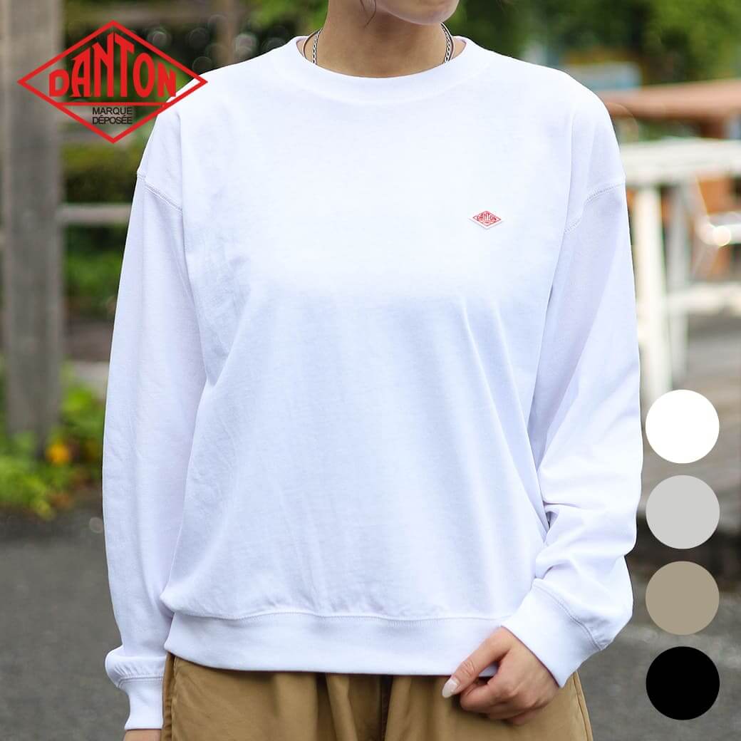 DANTON ダントン ウーマン ロングスリーブ スウェットTシャツ｜BORN