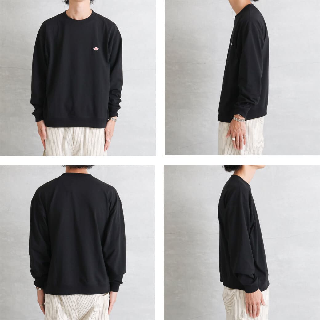 DANTON ダントン メンズ ロング スリーブ スウェット Tシャツ｜BORN