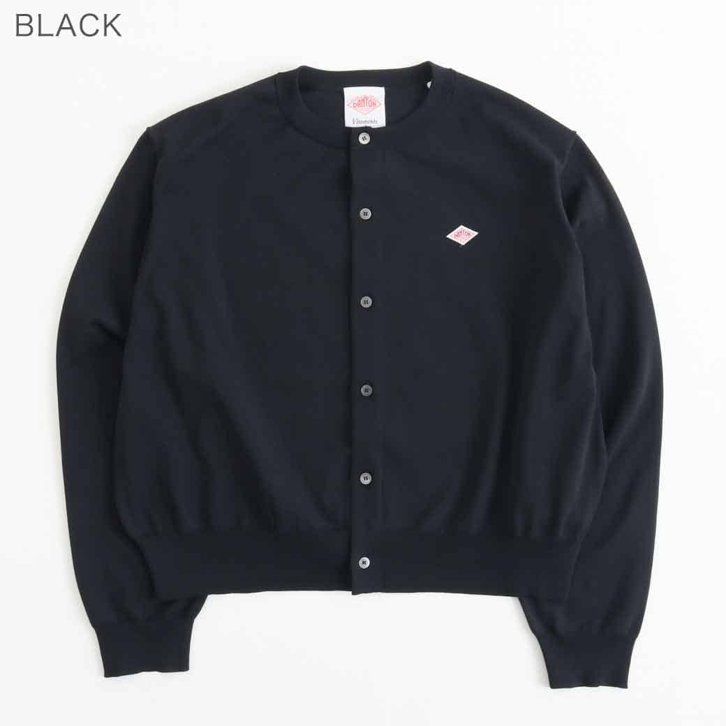 DANTON ダントン ジャージーニット クルーネック長袖カーディガン