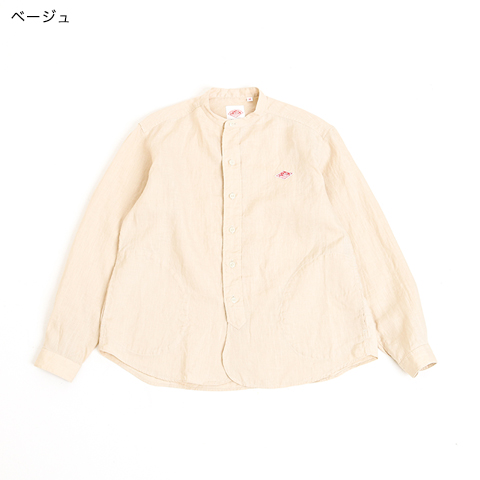 DANTON◆長袖シャツ/36/コットン/KHK/JD-3606VSS 楽天市場】ダントン DANTON バンドカラー ロングスリーブ シャツ