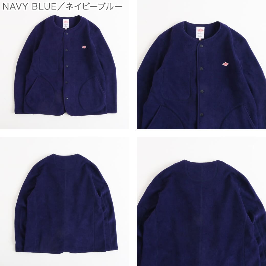 DANTON ダントン ノーカラーフリースカーディガン｜BORN FREE ONLINE SHOP