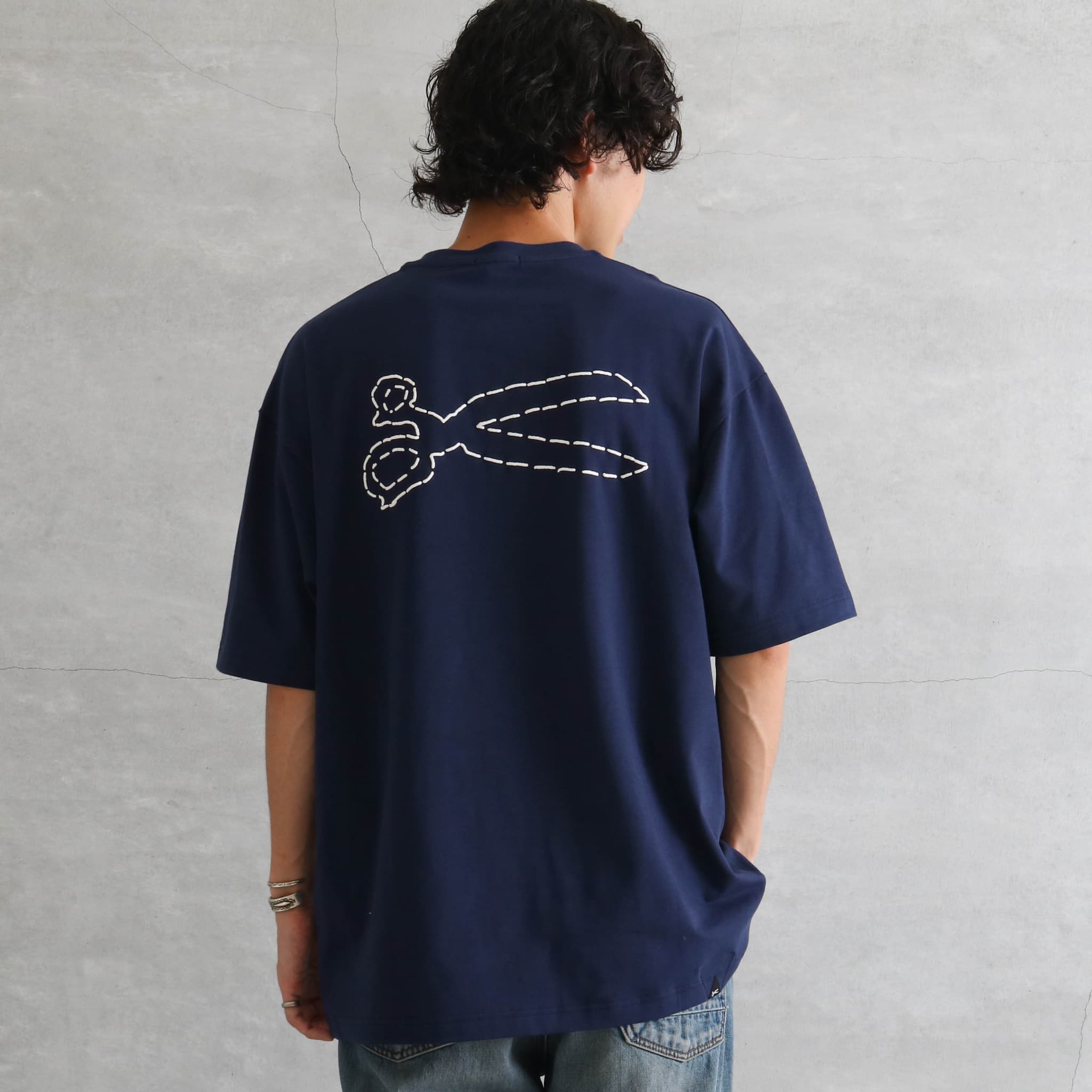 DENHAM　デンハム ビッグ フォーミング シザー Tシャツ