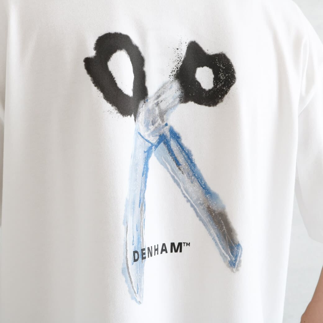 DENHAM／デンハム／WATER PAINTING SCISSOR TEE DENHAM/デンハム/WATER PAINTING SCISSOR TEE（Tシャツ
