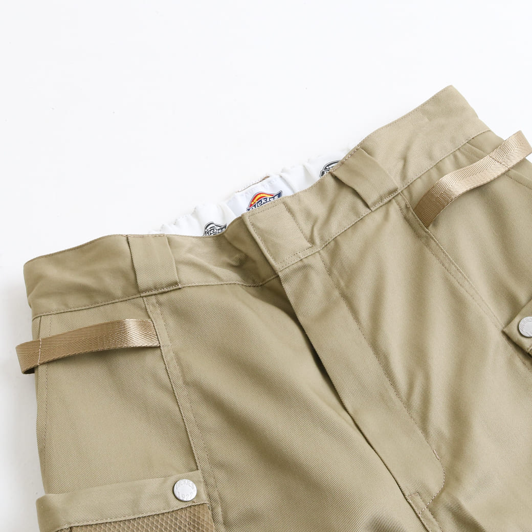 bio wearのカーゴパンツ Dickies ディッキーズ グリーン ワークス クロージング メッシュカーゴ