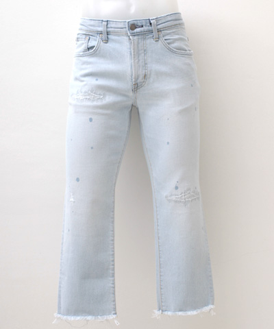 EDWIN/エドウィン E STANDARD ANKLE TAPERED アンクル テーパード 淡色ブルー ED52-8366 スーパーブリーチ
