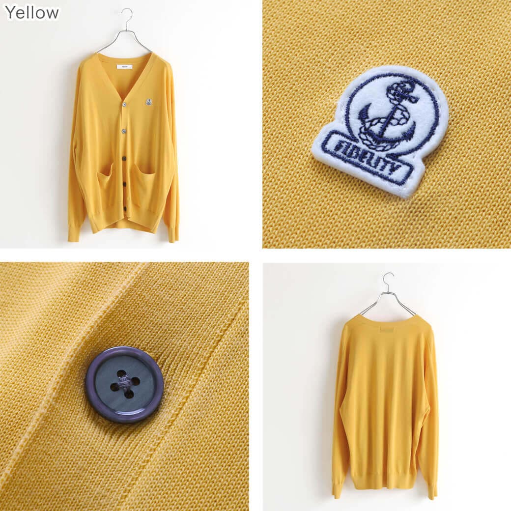 FIDELITY フィデリティ SILK MIXED KNIT V CARDIGAN｜BORN FREE ONLINE