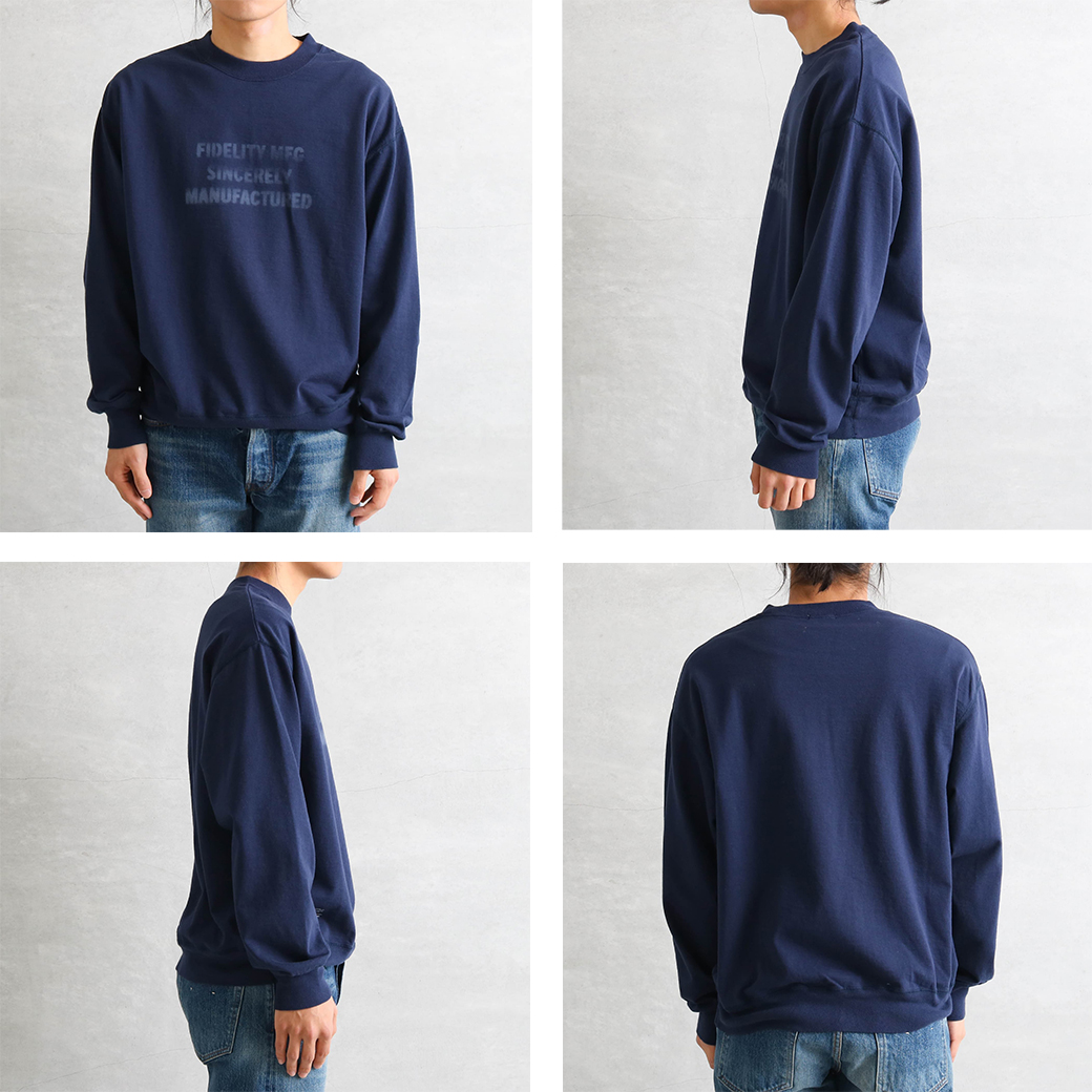 1/4まで10％OFF】FIDELITY フィデリティ ステンシル スウェット クルー