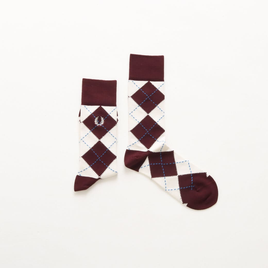 FRED PERRY フレッドペリー JACQUARD ARGYLE SOCK｜BORN FREE