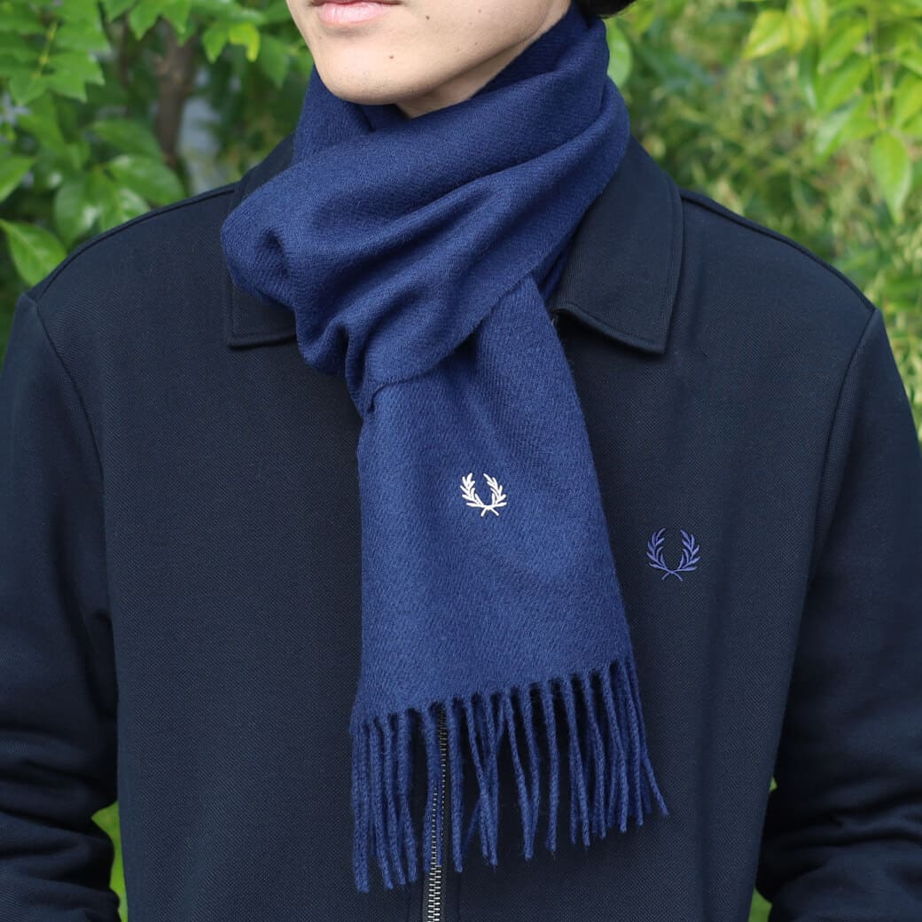 FRED PERRY フレッドペリー ラムウールスカーフ