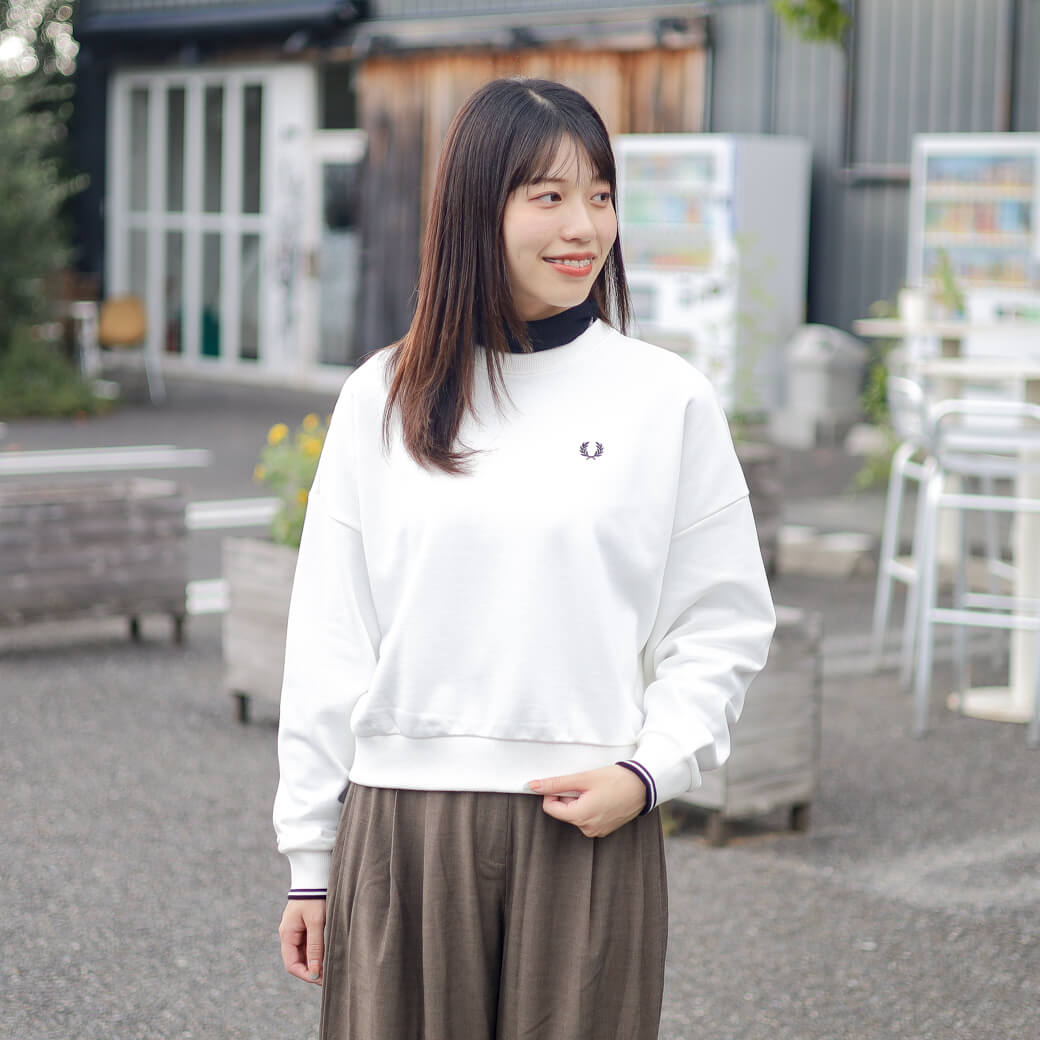 FRED PERRY フレッドペリー ティップド スウェットシャツ