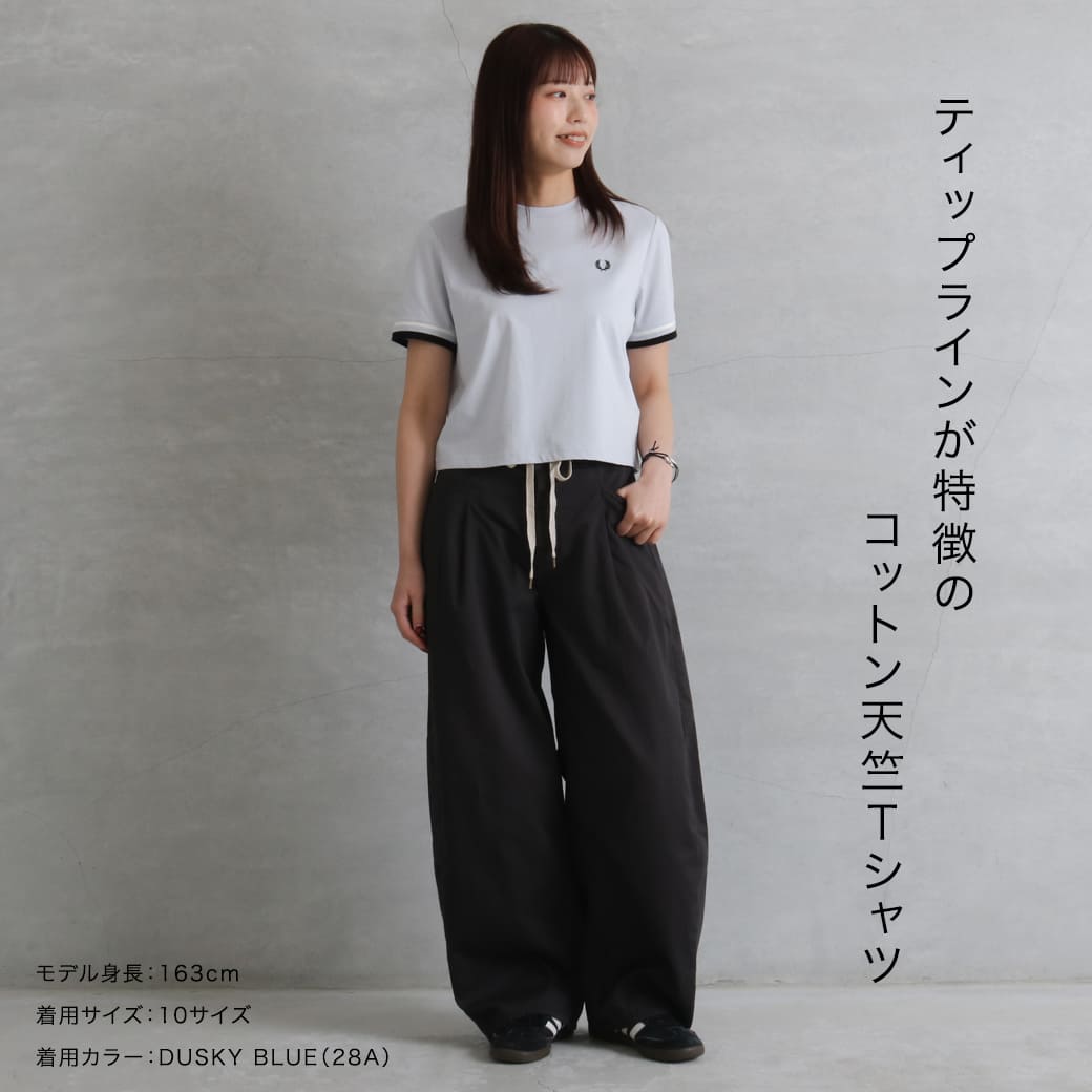 FRED PERRY タグ付き サイズ10 FRED PERRY フレッドペリー ボールドティップドティーシャツ｜BORN