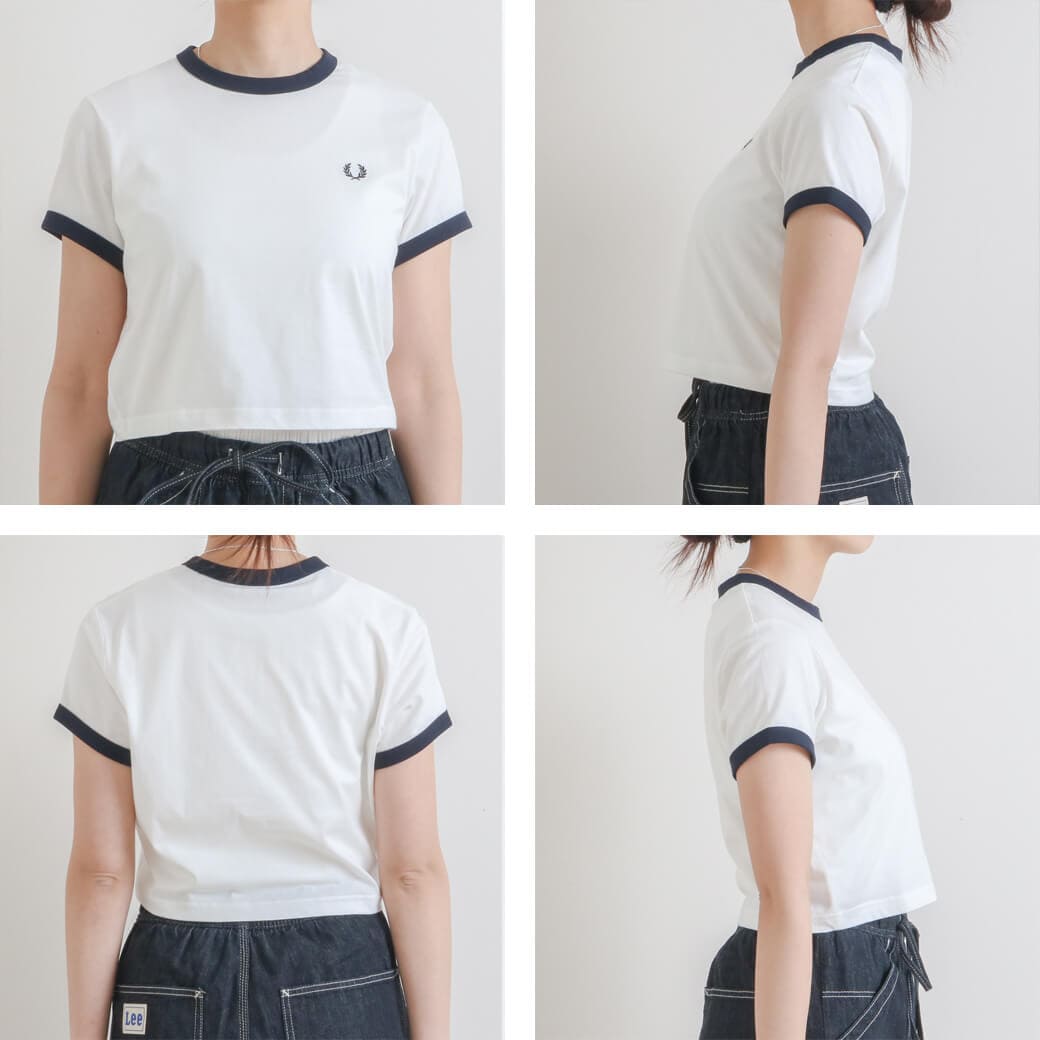 FRED PERRY フレッドペリー クロップドTシャツ｜BORN FREE ONLINE SHOP