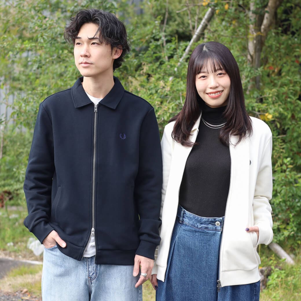 FRED PERRY フレッドペリー ジップスルーカラースウェットシャツ｜BORN