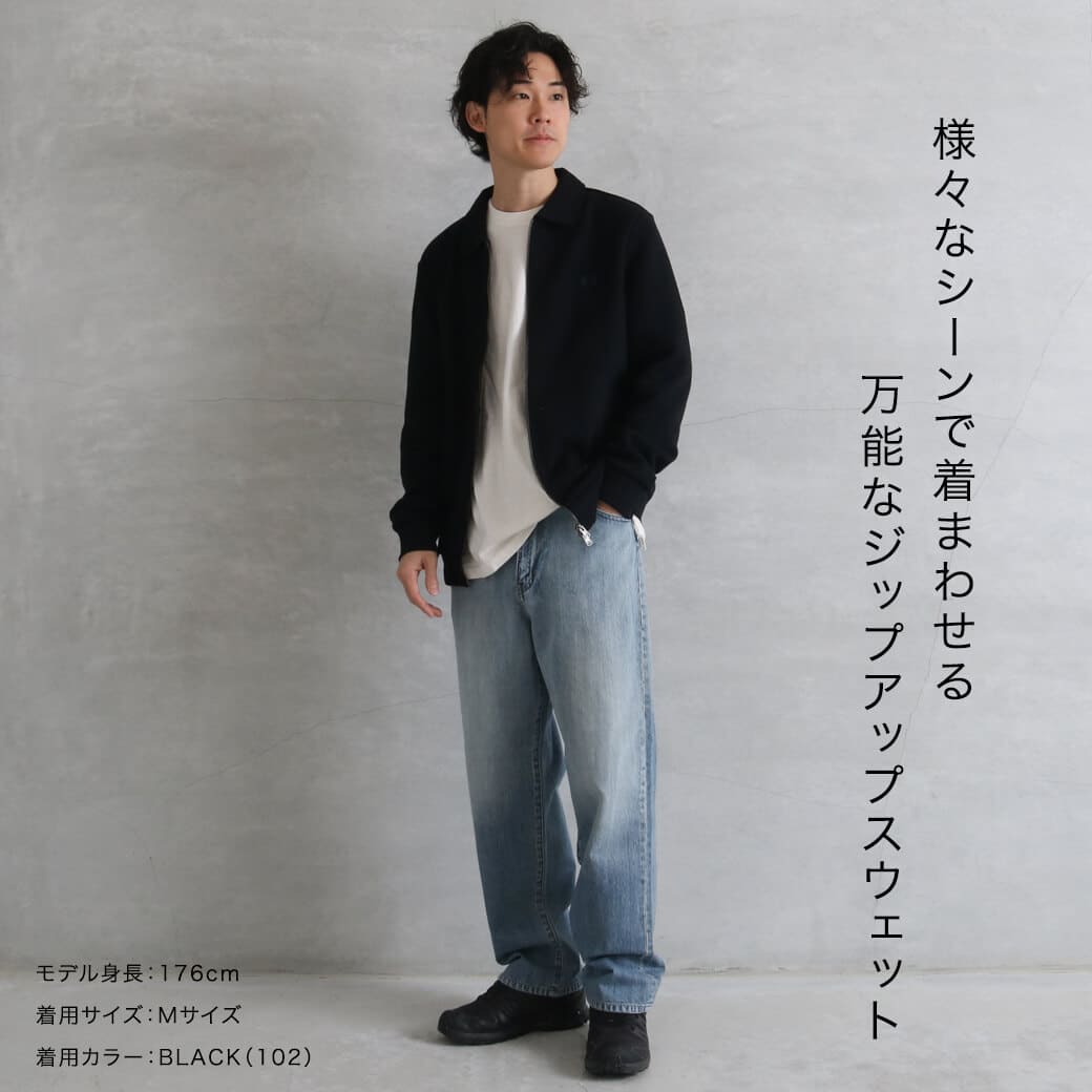 FRED PERRY フレッドペリー ジップスルーカラースウェットシャツ｜BORN