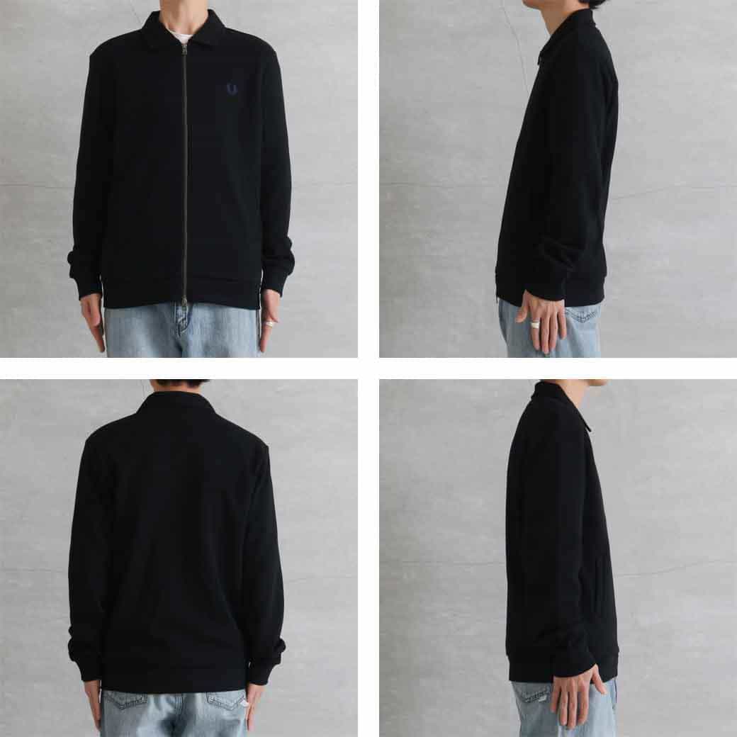 フレッドペリー ジップスルースウェットシャツ Mサイズ FRED PERRY フレッドペリー ジップスルーカラースウェットシャツ｜BORN