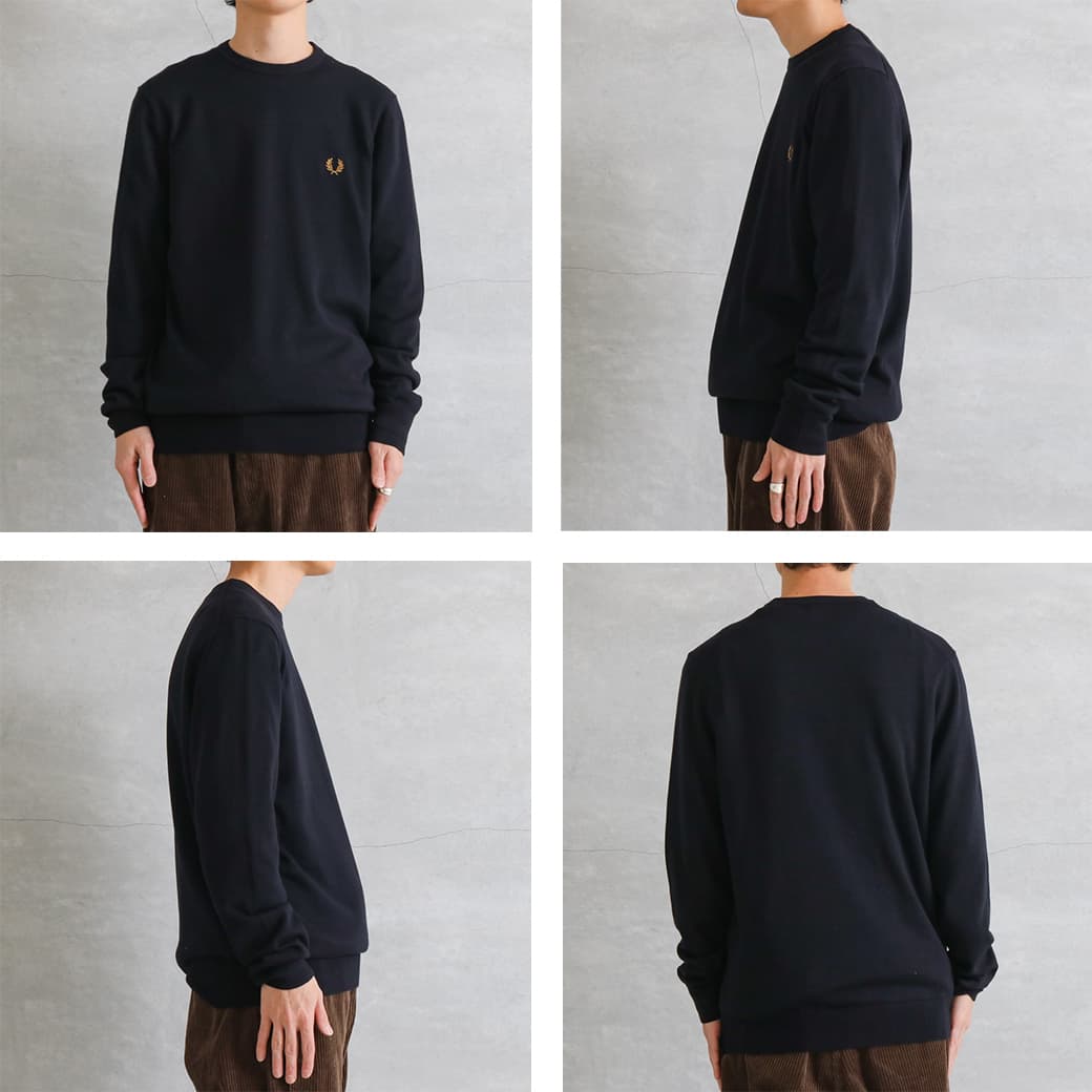 FRED PERRY フレッドペリー クラシッククルーネックジャンパー｜BORN