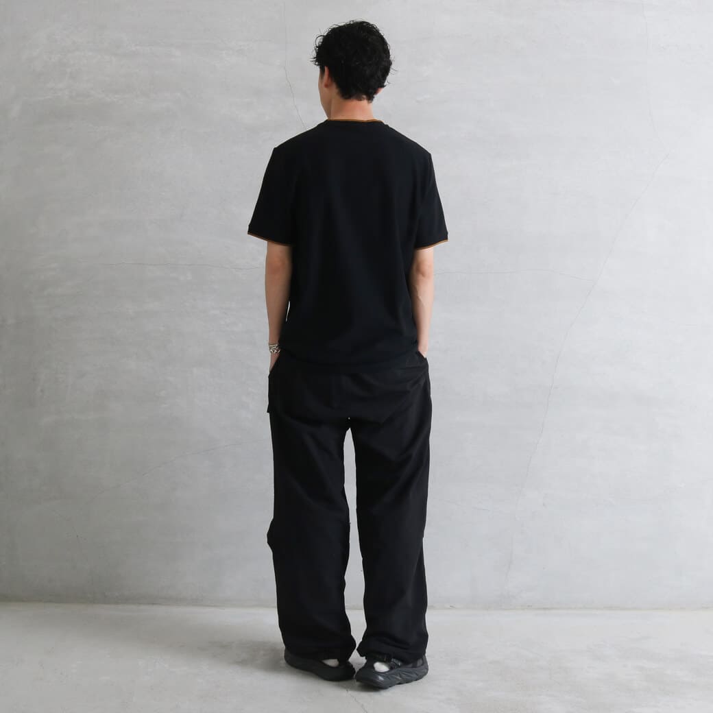 FRED PERRY フレッドペリー トリムディテール クレープピケ Tシャツ