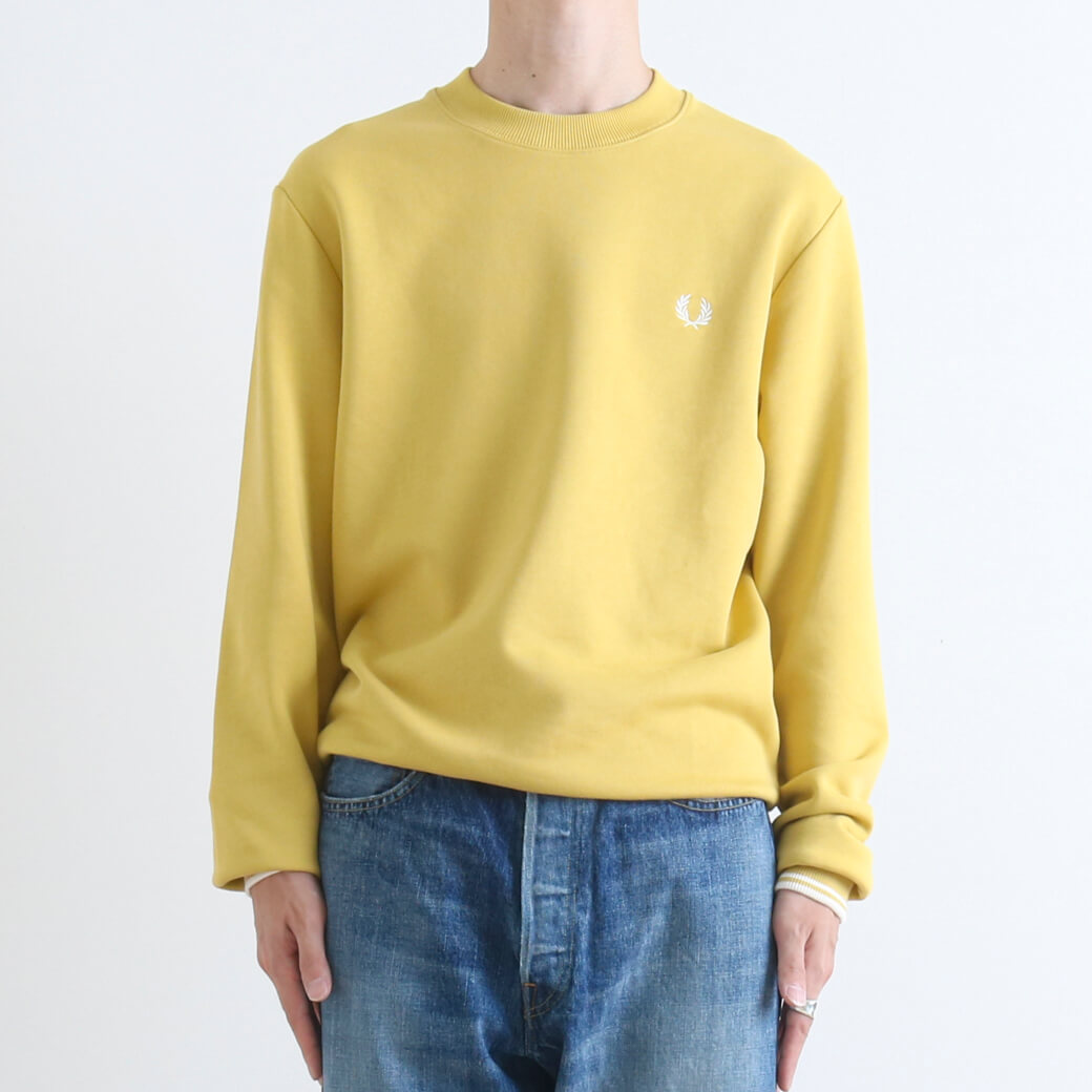 Fred perry フレッドペリー　CREW NECK SWEATSHIRT Crew Neck Piqué T-Shirt - Sky Blue | Men's Reissues