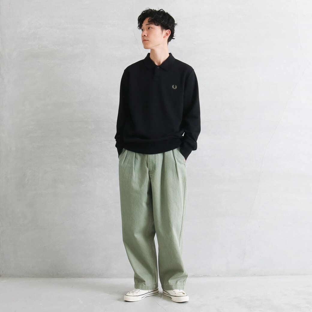 【至高のクオリティ】FRED PERRY Collared スウェットシャツ Embroidered Champion Collared Sweatshirt(M 560：ECRU