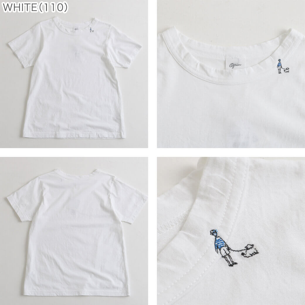grin デイジー刺繍シャツ インレイジャガード刺繍Tシャツ｜MEN｜251HSC90-368E｜AZUL BY