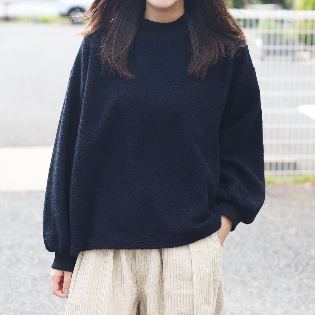 grin グリン ボア モックネック プルオーバー