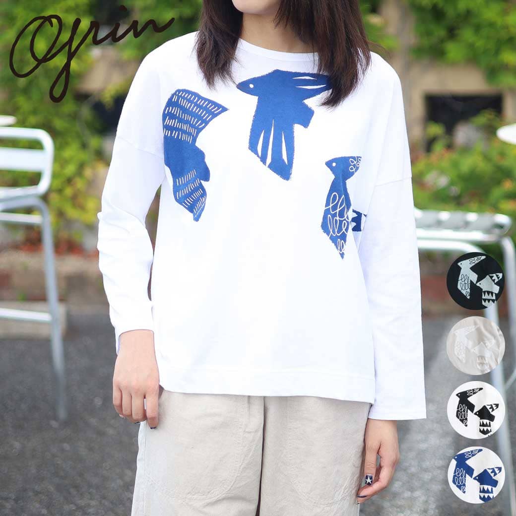 X-girl◆21FW/長袖Tシャツ/one/コットン/GRY/プリント/05194914 楽天市場】x-girl 長袖（Tシャツ・カットソー｜トップス