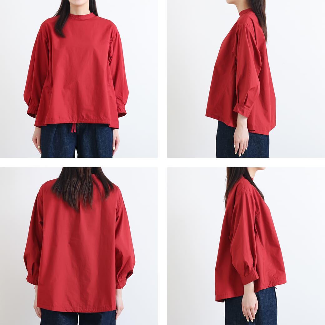 grin グリン ワッシャーTW 袖タックドロストプルオーバー｜BORN FREE