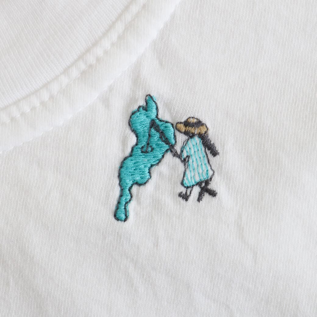 grin×BORN FREE 別注 OGエーゲ海琵琶湖刺繍Tシャツ｜BORN FREE ONLINE SHOP