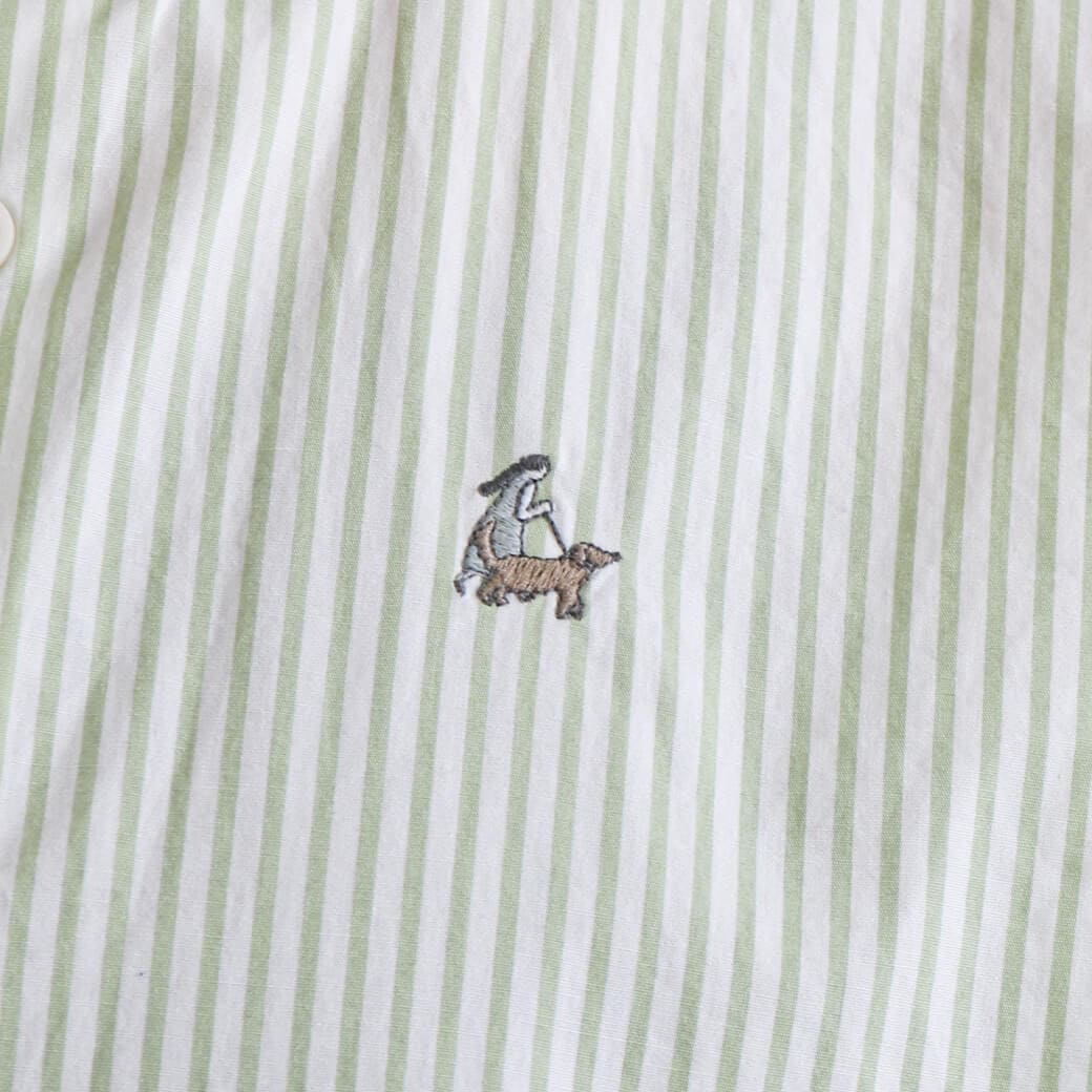 grin グリン ブロードお散歩刺繍シャツ｜BORN FREE ONLINE SHOP