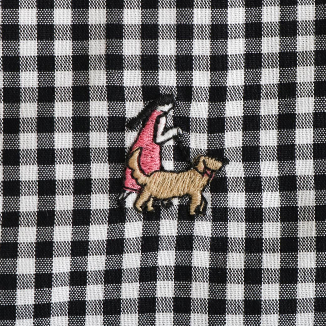grin グリン ブロードお散歩刺繍シャツ｜BORN FREE ONLINE SHOP