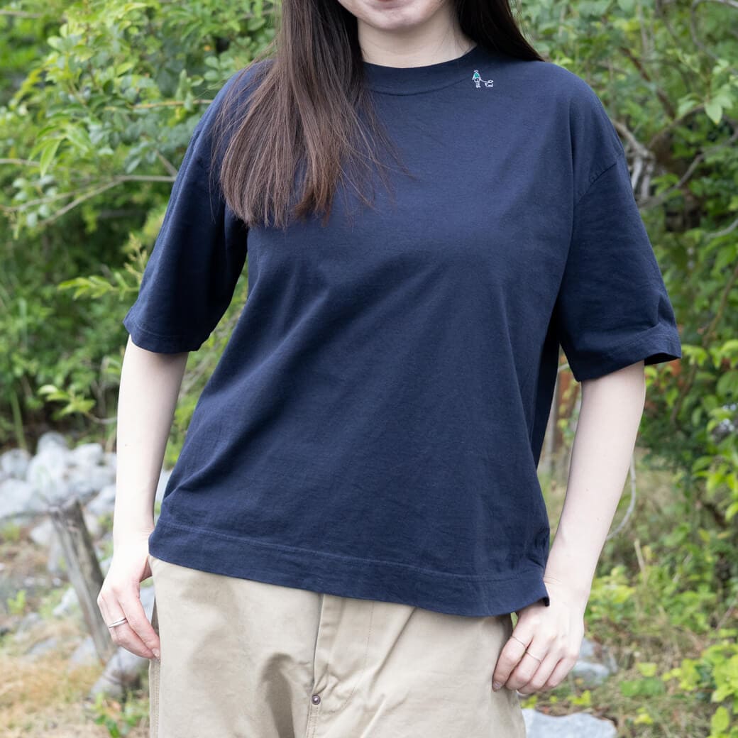 grin グリン OGエーゲ海 お散歩刺繍TEE
