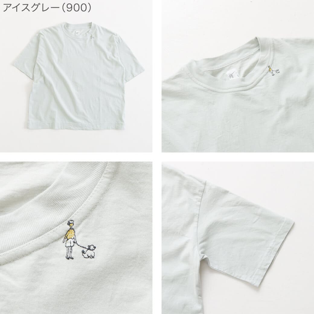 今だけ20％OFF】grin グリン OGエーゲ海 お散歩刺繍Tシャツ｜BORN FREE