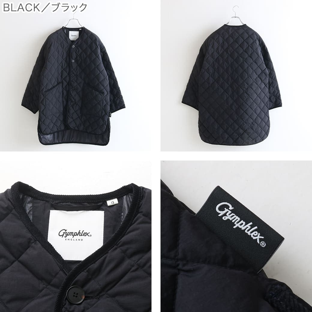 Gymphlex ジムフレックス マットナイロンタフタ キルトダウン カラー