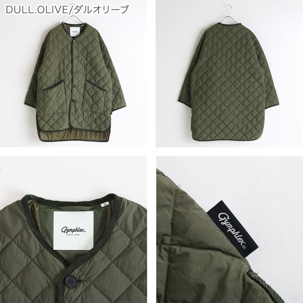 Gymphlex ジムフレックス マットナイロンタフタ キルトダウン カラー