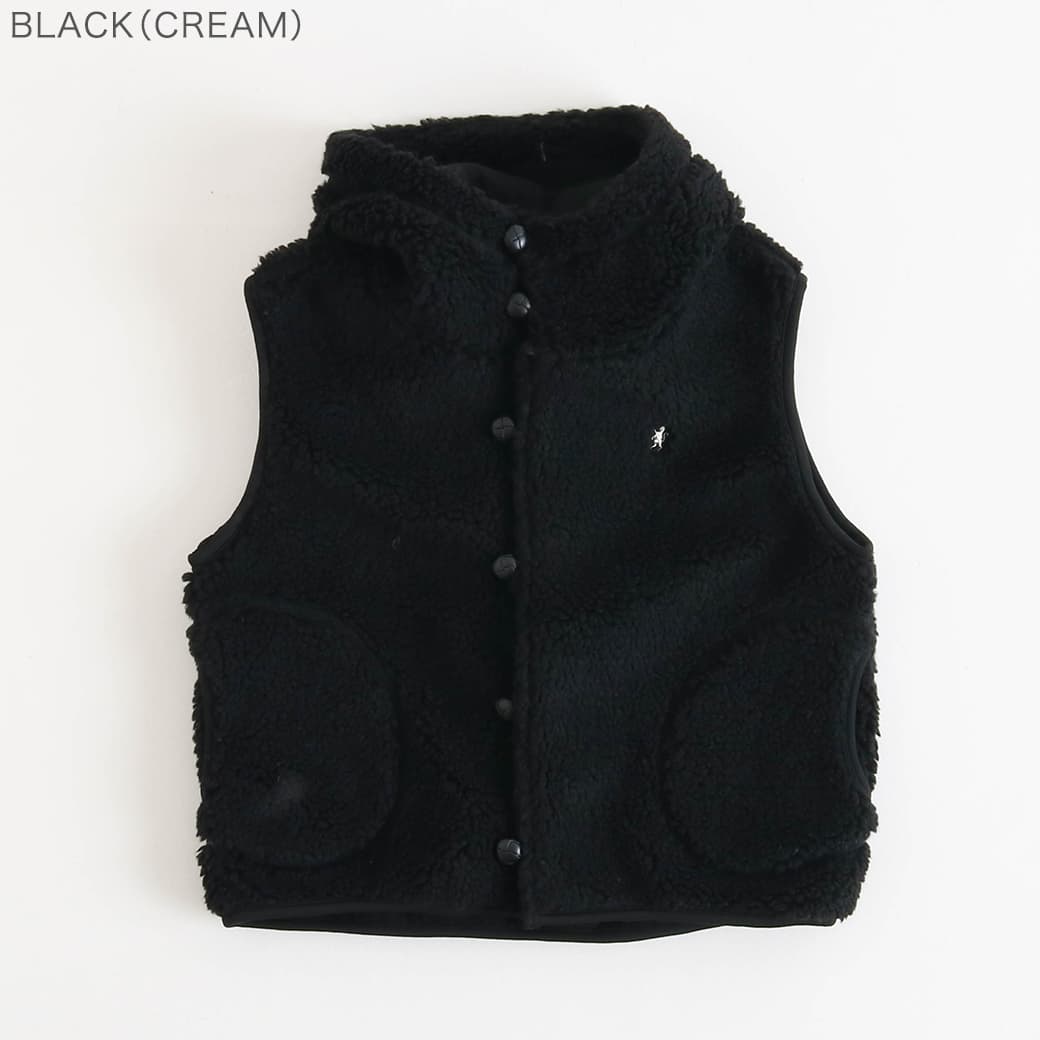 24AW ジムフレックス ボア ベスト ショート丈 10％OFF】［GYMPHLEX］ボアショートベスト／ジムフレックス