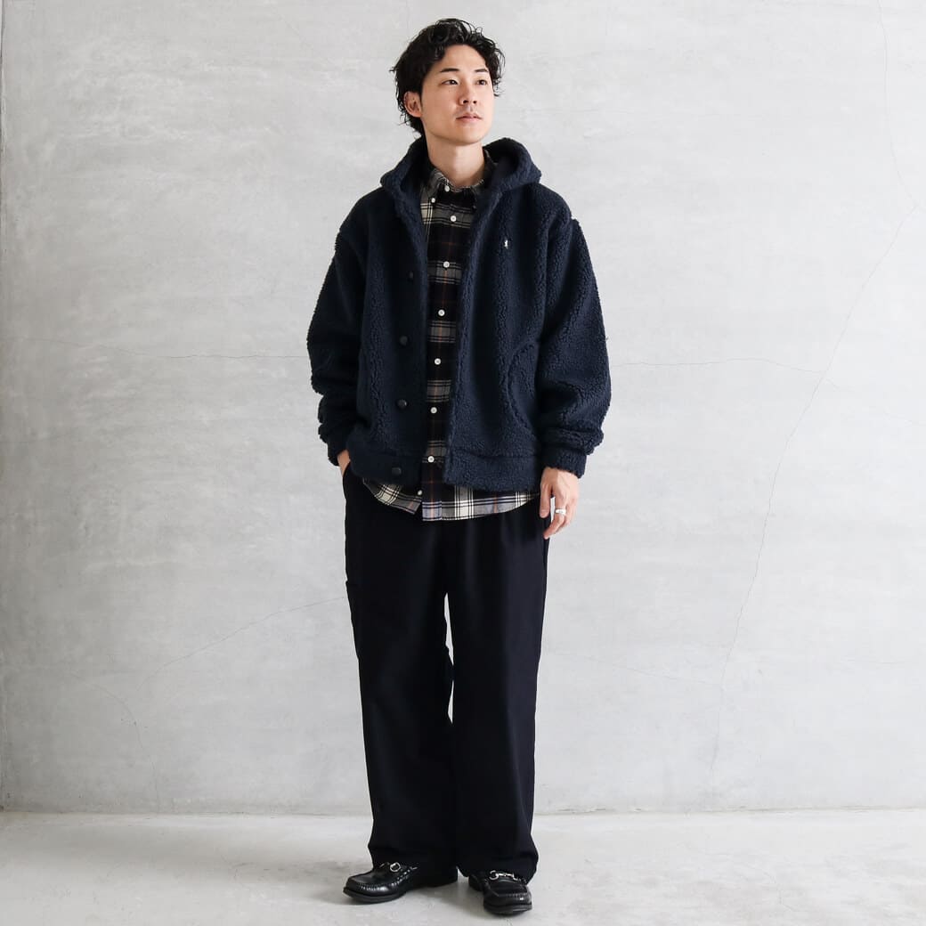 GYMPHLEX/ジムフレックス　ボアフーデッドジャケット GYMPHLEX/ジムフレックス ボアフーデッドジャケット BOA HOODED