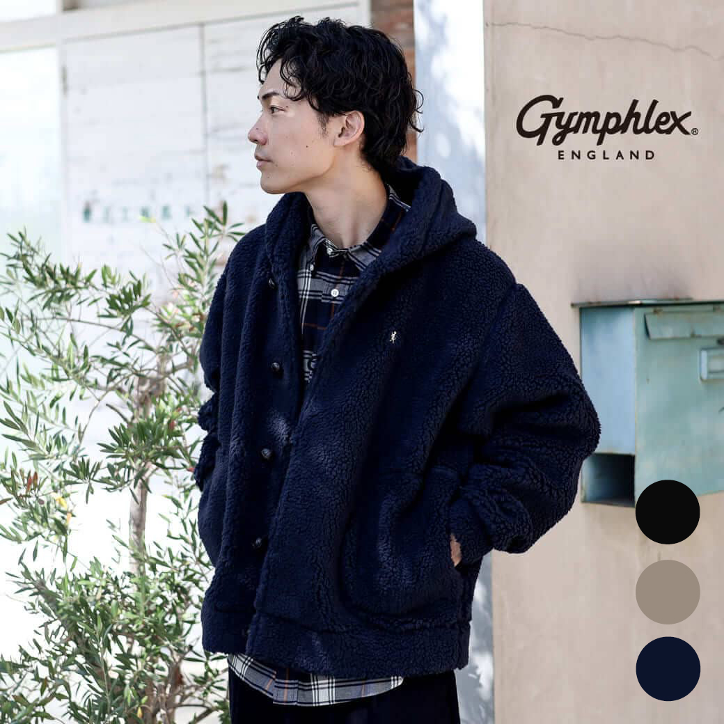 Gymphlex ジムフレックス ボアフーデッドジャケット｜BORN FREE