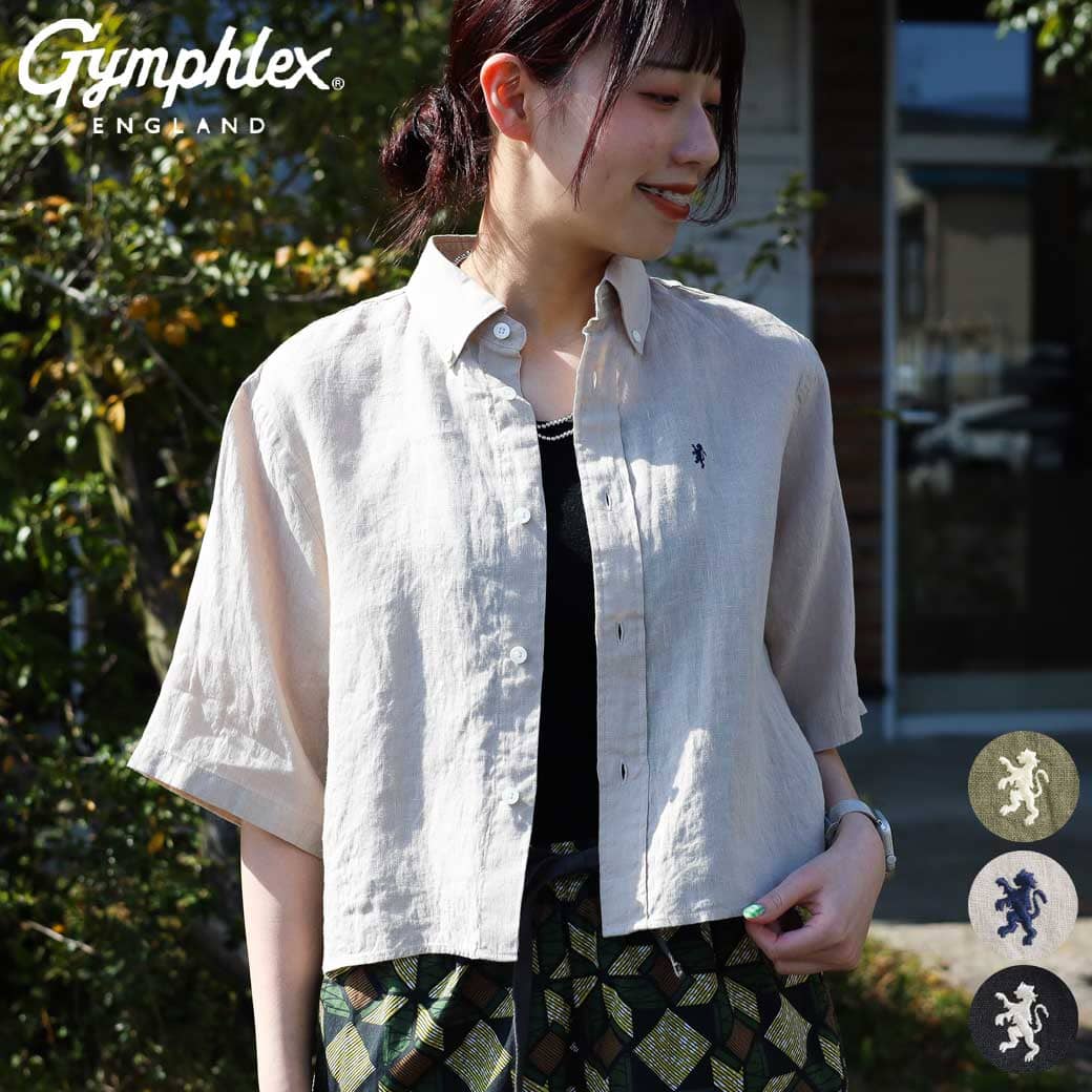 Gymphlex ジムフレックス ショート ボタンダウン シャツ ショート