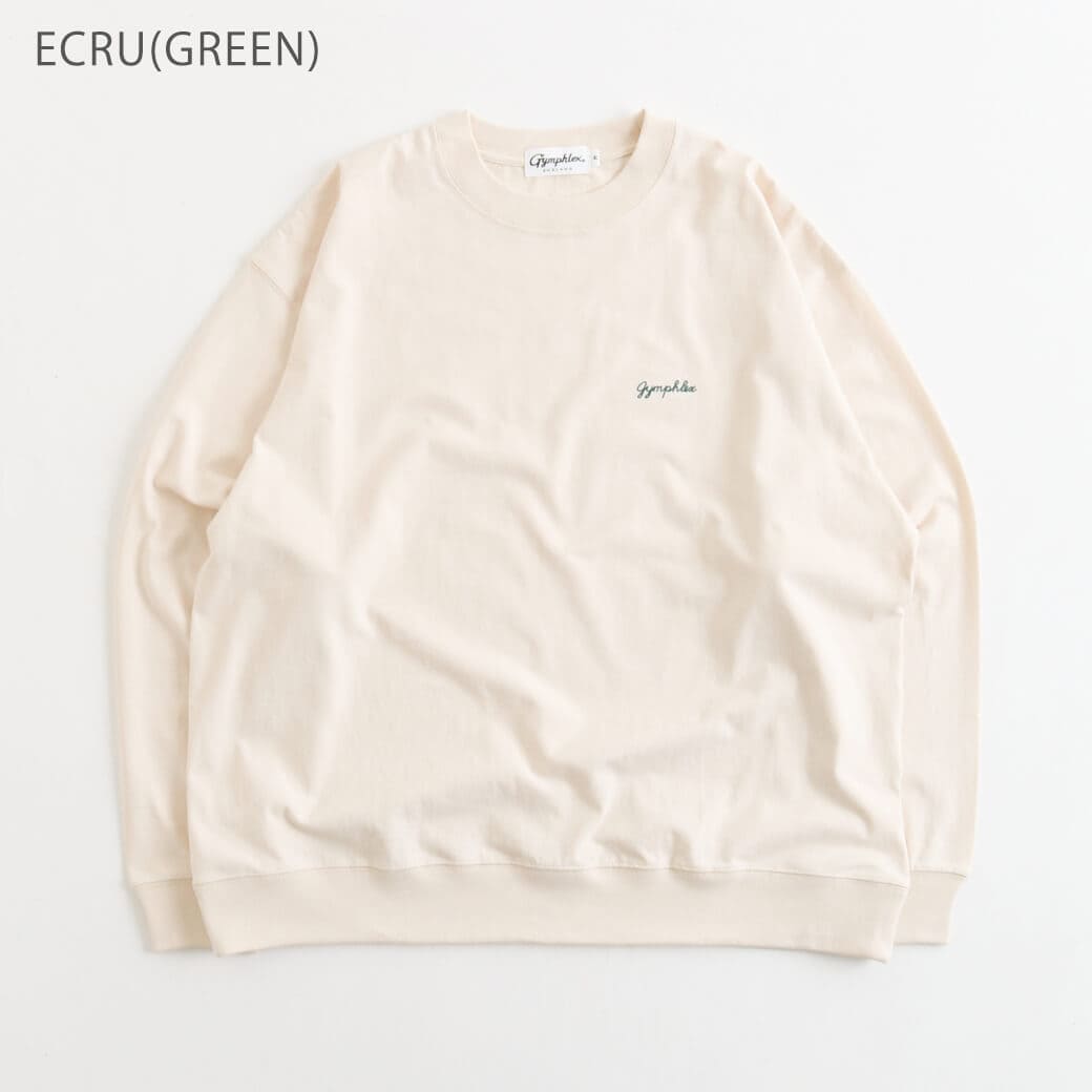Gymphlex ジムフレックス コットンジャージー クルーネック長袖Tシャツ