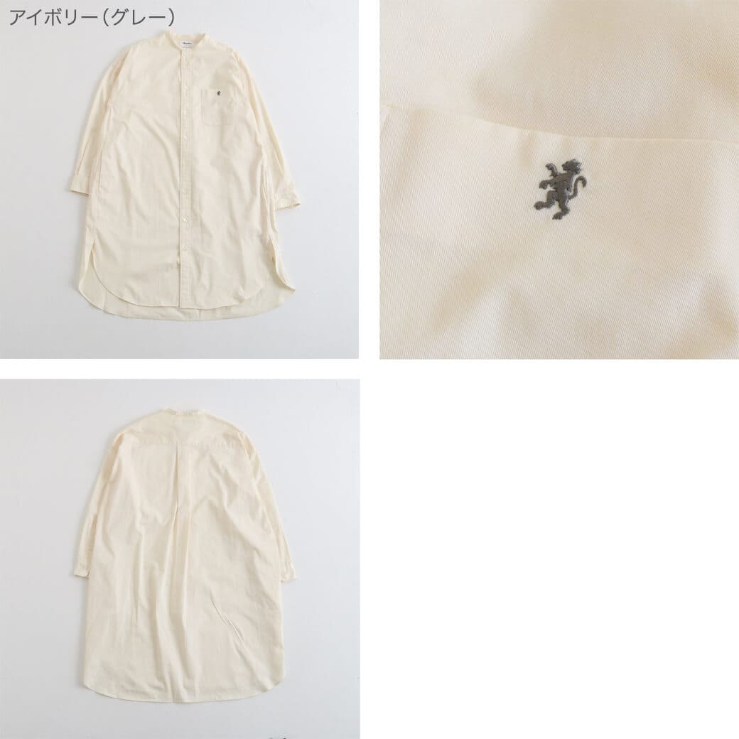 ま*ん様 新品未使用☆Gymphlex 長袖シャツワンピース C.Grey…14 GYMPHLEX SALE！ジムフレックス Gymphlex ワンピース バンド