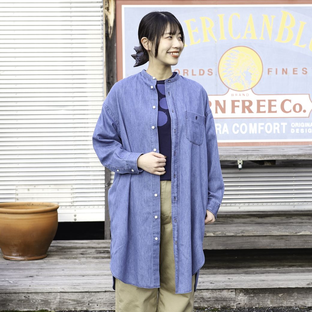 Gymphlex ジムフレックス デニムシャツワンピース