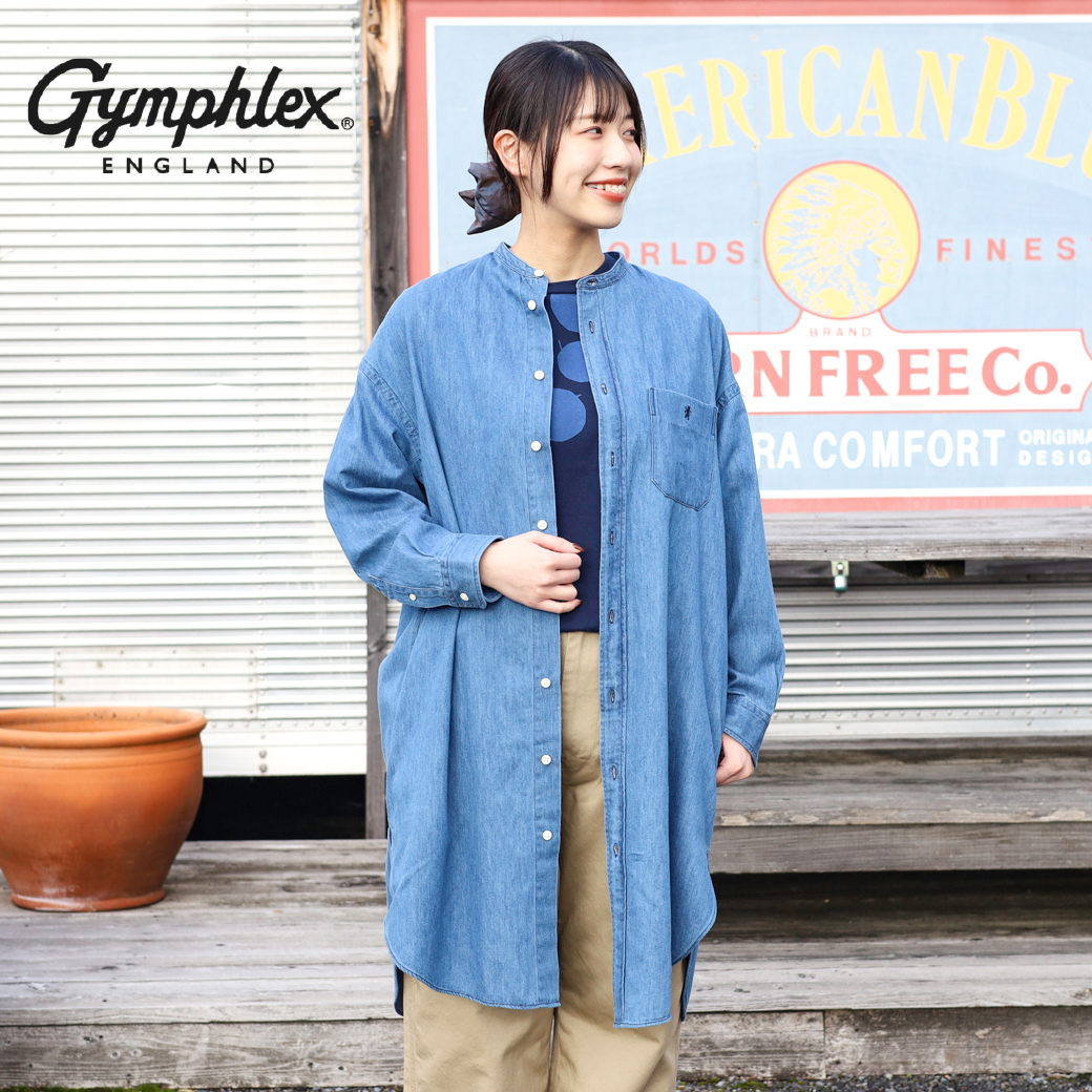 Gymphlex ジムフレックス デニムシャツワンピース｜BORN FREE ONLINE SHOP