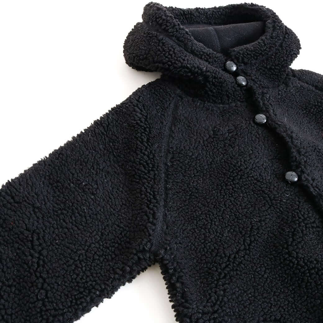 【未使用品】ジムフレックス ボアフリースジャケット くるみボタン 16 GYMPHLEX ジムフレックス Gymphlex くるみボタン フードボア