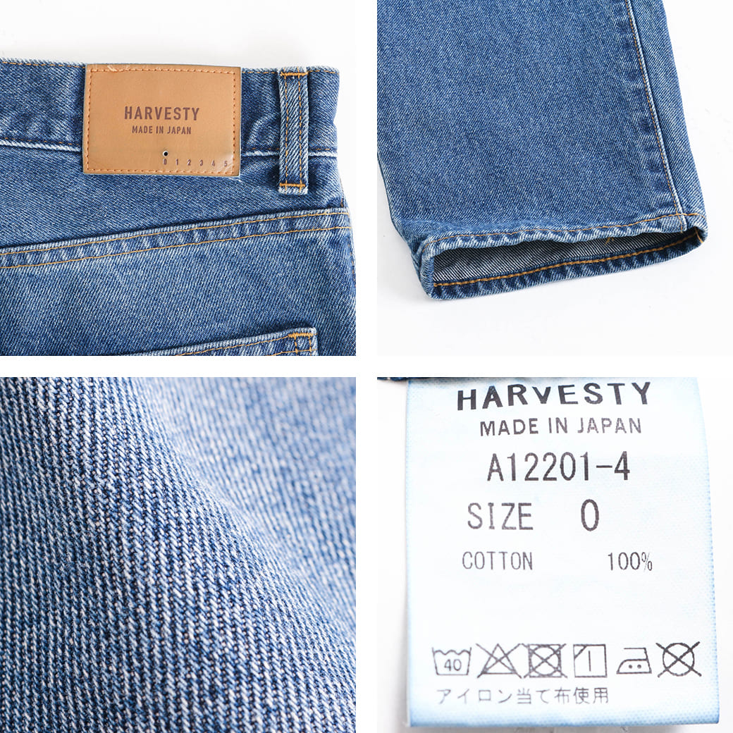 ハーベスティ　5ポケットデイリーテーパードオープンエンドデニムパンツ　1 HARVESTY ハーベスティ 5ポケット デイリー テーパード オープン