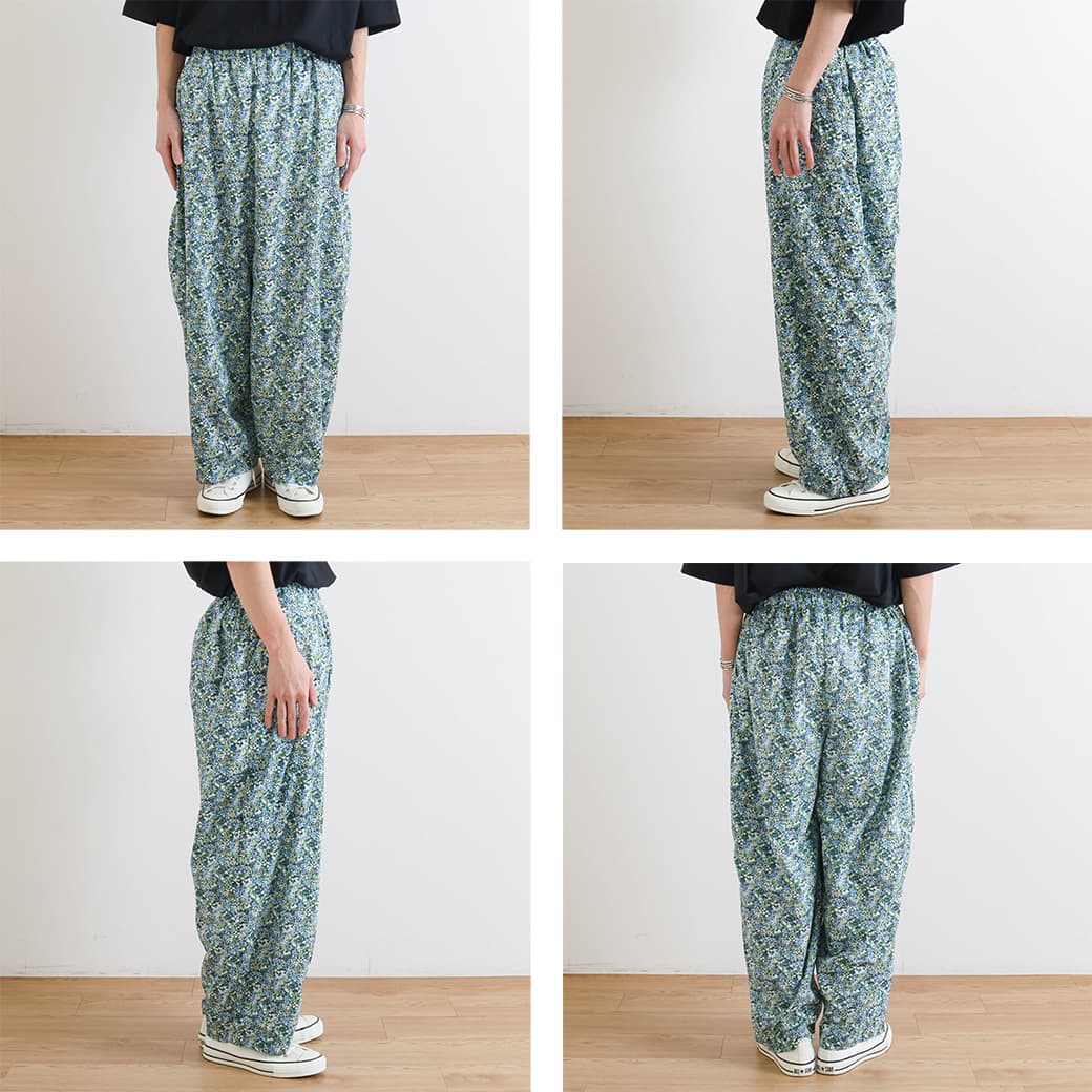 HARVESTY ハーベスティ 花柄イージーサーカスパンツ｜BORN FREE ONLINE