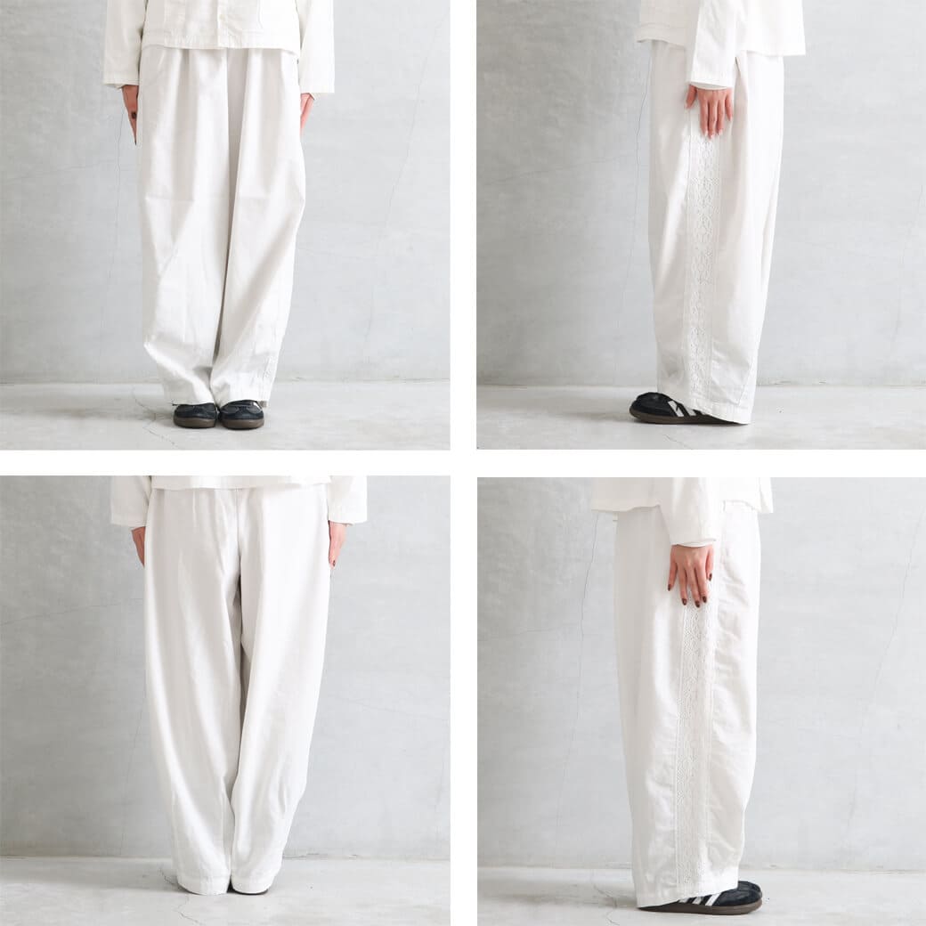 HARVESTY ハーベスティ レースサイド イージー サーカスパンツ｜BORN