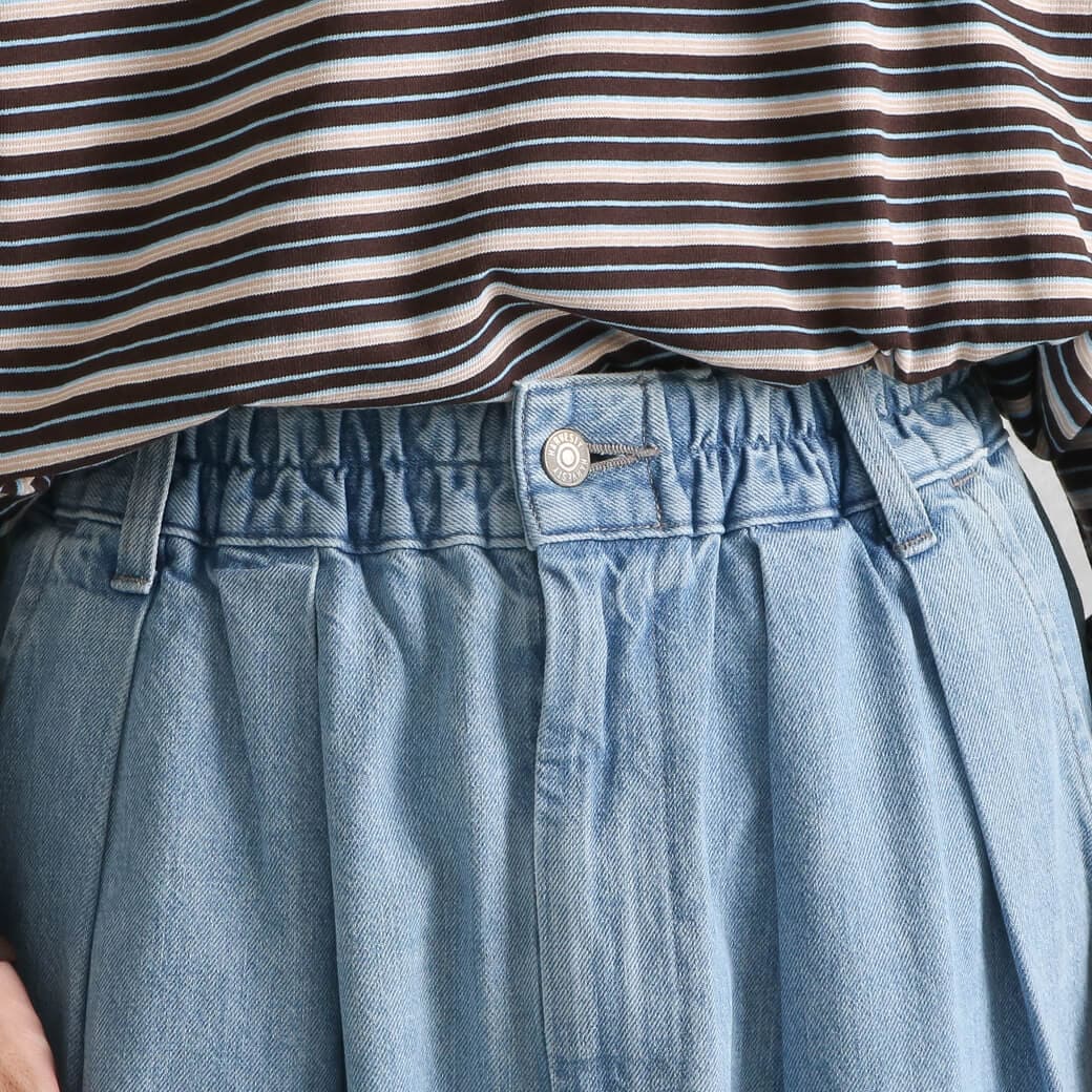 HARVESTY ハーベスティ デニムサーカスパンツ ナローシルエット｜BORN